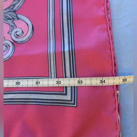Hermes Silk Scarf Les Tuileries Pink 90cm - Picture 10 of 10